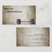 Carte de visite vintage de forme physique (Devant / Derrière)