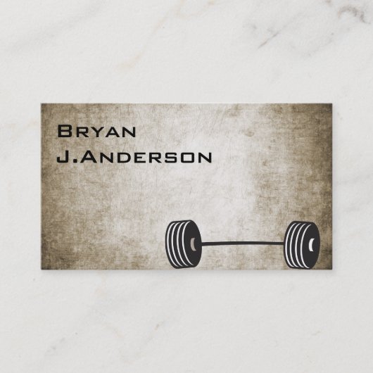 Carte de visite vintage de forme physique (Devant)