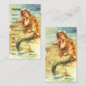 Carte de visite Vintage de la sirène (Devant / Derrière)