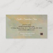 Carte de visite Vintage de l'aquarelle (Dos)