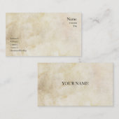 Carte de visite vintage de lavage (Devant / Derrière)