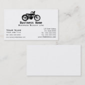Carte de visite vintage de moto (Devant / Derrière)