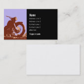 Carte de visite vintage de moto (Devant / Derrière)