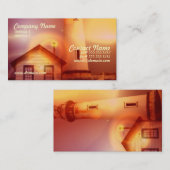 Carte de visite vintage de phare (Devant / Derrière)