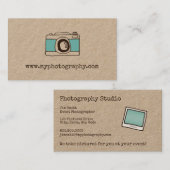 Carte de visite vintage de photographie (Devant / Derrière)