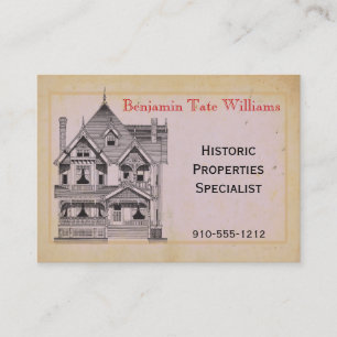 Carte de visite vintage de rénovation