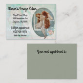 Carte de visite vintage de salon (Devant / Derrière)