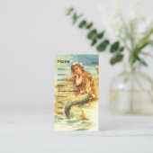 Carte de visite vintage de sirène (Debout devant)