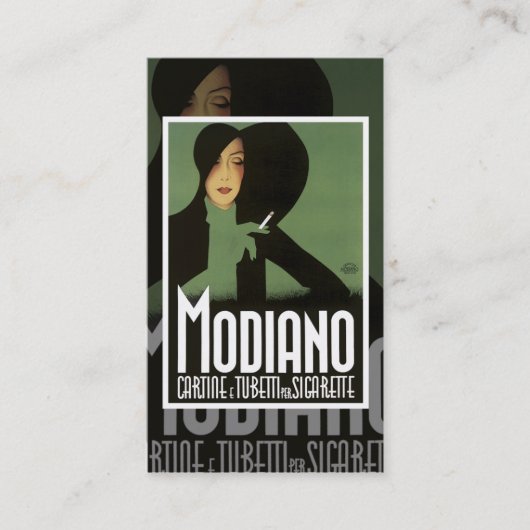 Carte de visite Vintage de tabac (Devant)