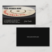 Carte de visite vintage de vinyle (Devant / Derrière)