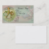 Carte de visite vintage d'illustration de mode de (Devant / Derrière)