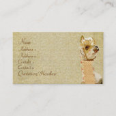 Carte de visite vintage d'or d'alpaga (Devant)