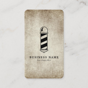 Carte de visite Vintage du pôle de commerce de bar