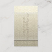 Carte De Visite Vintage élégant, Damas, Dentelle, Ciseaux (Dos)