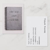 carte de visite vintage et de bienfaisance (Devant / Derrière)