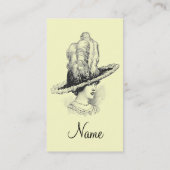 Carte De Visite Vintage femme (Dos)