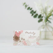 Carte De Visite Vintage Floral (Debout devant)