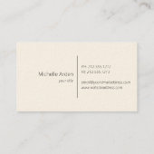 Carte De Visite vintage floral bleu Indigo (Dos)