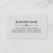 Carte De Visite Vintage Floral Élégant Moderne (Dos)