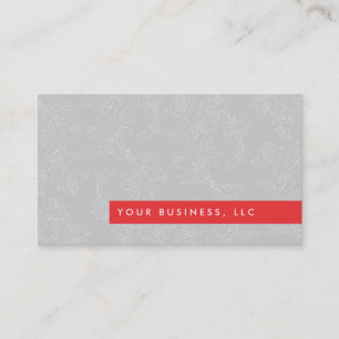 Carte de visite vintage Floral Patch II/Red Bar