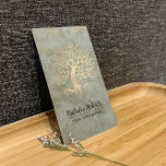 Carte De Visite Vintage Gold Tree Wellness & Spa Therapy Bronze<br><div class="desc">Vintage Gold Tree Wellness & Spa Therapy Bronze Cartes de visite.</div>