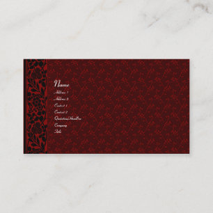 Carte de visite Vintage gothique Red Brocade