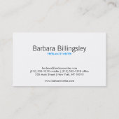 Carte de visite vintage Hollywood Grey (Dos)