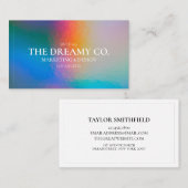 Carte de visite Vintage holographique (Devant / Derrière)