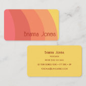 Carte de visite vintage inspiré (Devant / Derrière)