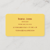 Carte de visite vintage inspiré (Dos)