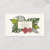 Carte De Visite Vintage insulaire (Devant)