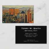 Carte De Visite Vintage Las Vegas Skyline (Devant / Derrière)
