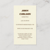 carte de visite vintage les années 70 (Dos)