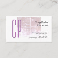 Vintage look Monogramme Professionnel Plat Simple