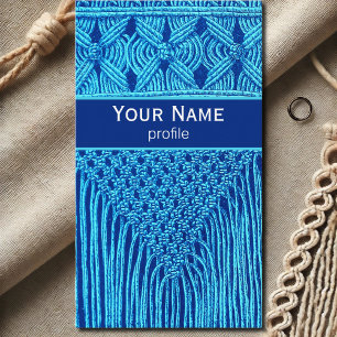 carte de visite vintage Macramé no3