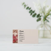 Carte de visite Vintage Mucha Lady (Debout devant)