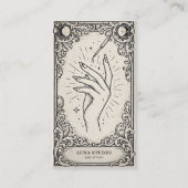 Carte De Visite Vintage Mystical Nail Technician (Devant)