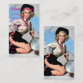 Carte De Visite Vintage Naughty Cook (Devant / Derrière)