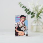Carte De Visite Vintage Naughty Cook (Debout devant)