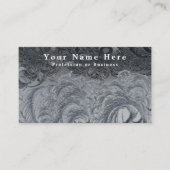 Carte De Visite Vintage noir et gris (Devant)