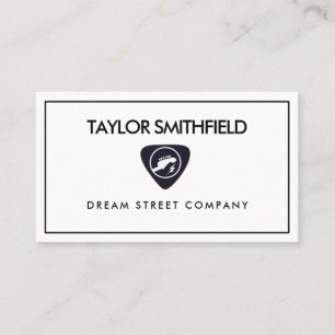 Carte de visite Vintage Onglet de guitare de musiq