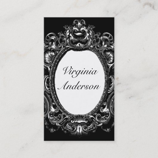 Carte de visite vintage Ornate Frame Professional (Devant)