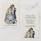 Carte de visite vintage personnalisable - couple (Devant / Derrière)