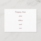 Carte de visite vintage Pink Cupcake (Dos)