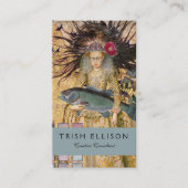 Carte De Visite Vintage Pisces femme gothique classique (Devant)