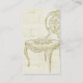 Carte De Visite Vintage président français Linen (Dos)