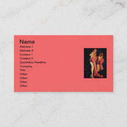 Carte De Visite Vintage Retro Billy DeVorss Téléphone Pinup fille