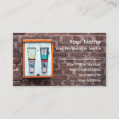 Carte de visite vintage Retro-Charme avec patine (Dos)