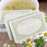 Carte De Visite Vintage Retro Elégant cadre fleuri vert beige<br><div class="desc">Optez pour notre design rustique de style rétro pour que vos cartes de visite reflètent votre caractère et votre marque uniques. Parfait pour les antiquaires, les cafés/maisons de thé, les magasins de vêtements vintages, les boutiques d'artisanat ou toute personne qui aime l'esthétique antique-chic, cette carte est garantie de laisser une...</div>