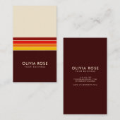 Carte De Visite Vintage rétro trié (Devant / Derrière)